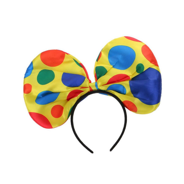 1/2/3 Polka Dot Clown Hat Pannband Jester Hairband Costume Fancy Type B 1Set
