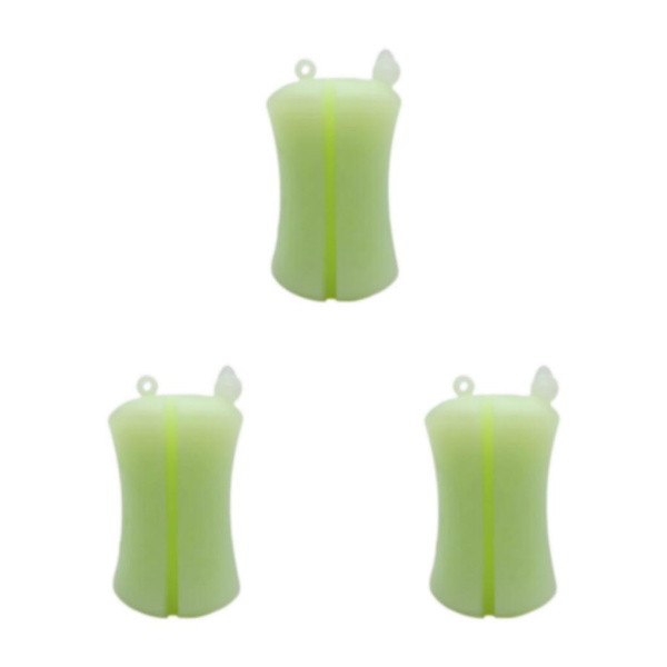 1/2/3/5 Bärbar fiskespö Fast boll Slitstark Slitstark Light Green 6 x 3.8cm 3Set