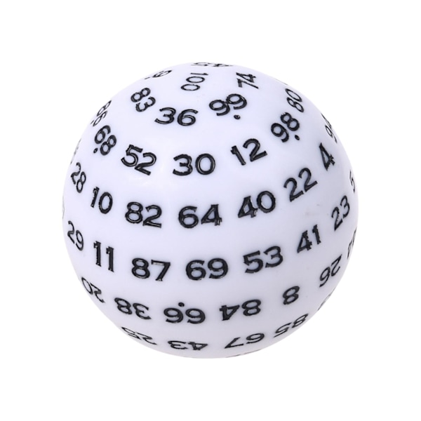 1/3/5 Akryltärningar Spelunderhållning Familjepolyedriska tärningar White 48mm 1Set