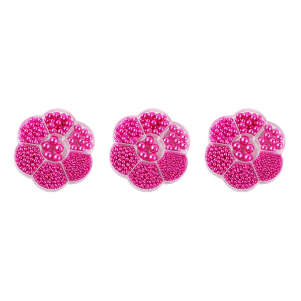 1/2/3/5 1150 stycken DIY-pärlpärlor för att göra vackra smycken rose red 3PCS