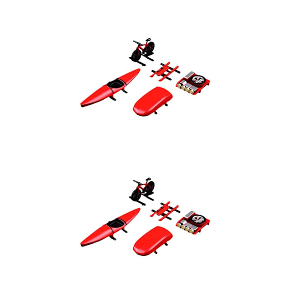 1/2/3/5 5st Professionell modell bildelar ersättning för 1/64 Red 2Set
