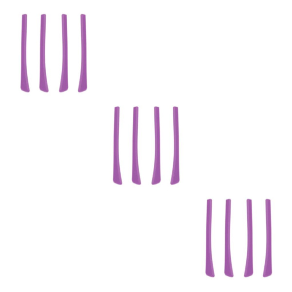 2/3/5 4Pieces Glasögon Glasögon Öronsockor Öronspetsar Mjuk silikon Purple 6.9 x 0.7cm 3Set