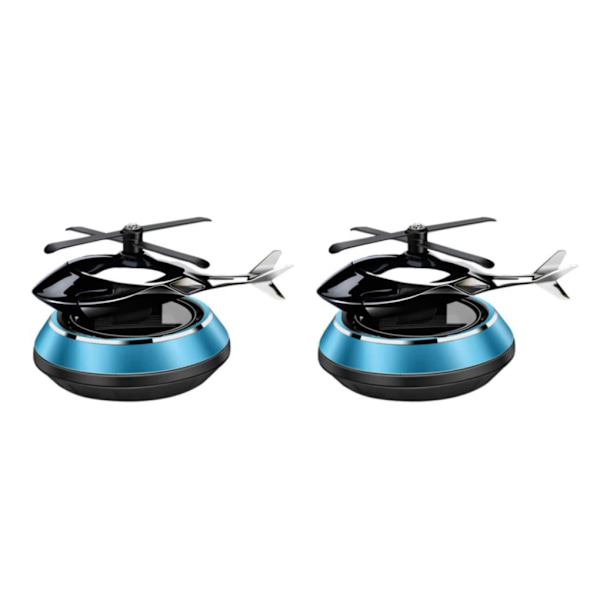 1/2/3 Solar Powered Car Air Freshener För Creative Small Car Blue 10.4x8cm 2Set