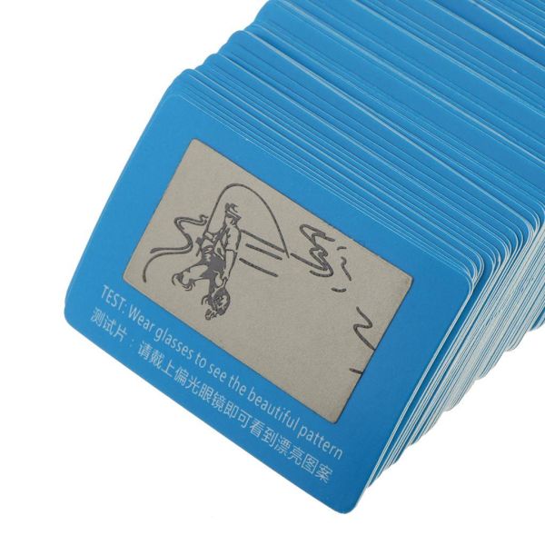 1/2/3 100 stycken Premium hårt polariserat testpappers kortlins 1Set