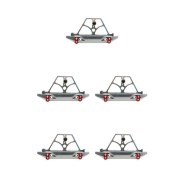 1/2/3/5 bakre stötfångare Anti-kollisionskort för AXIAL SCX10 1/10 Silver 5Set