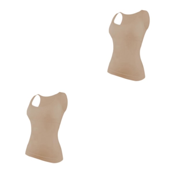 1/2/3 Damväst Fitness Bröststöd Toppar Andas Skin Color S 2PCS