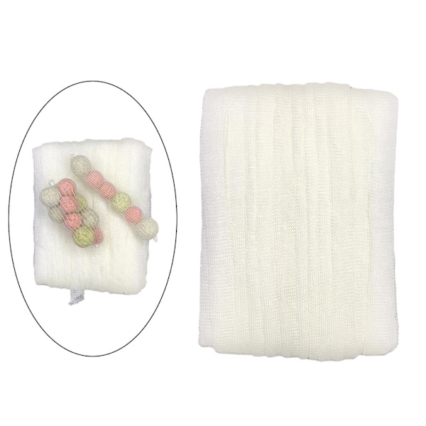 1/3/5 Löslig Pva Mesh Bait Storage Bag Tackleutrustning White 44mm 1Set
