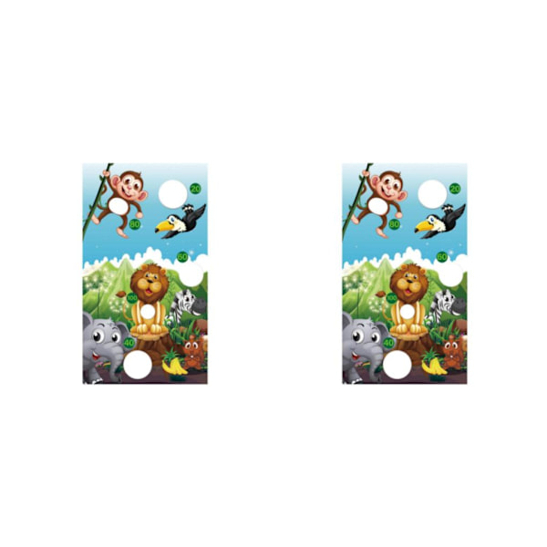 1/2/3 Återanvändbara speluppsättningar Banner Friends Interaction Toss Game Style A 2Set