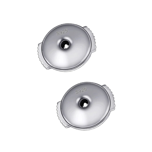 1/2/3/5 1 par låsande örhängen ryggar Smyckesfynd 6mm White Gold Color 6mm 1Set