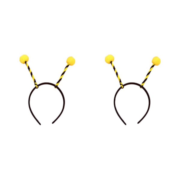 2/3/5 Bee Pannband Klä upp tentakel för födelsedagsfester Yellow Thin Strip 19cm×22cm 2Set
