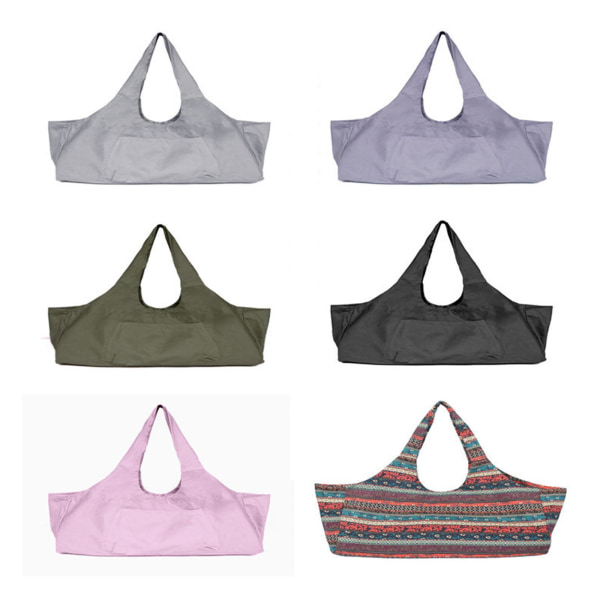 1/2 Canvas Yogamatta väska för män Träning Sport Gymtas Travel black 29.0x9.0x12.0 Inch 1Set