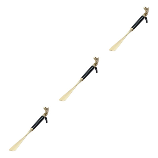 1/2/3 Wooden Shoe Horn Shoe Helper Tool Long Handle Shoehore 56cm Black Horse 3Set