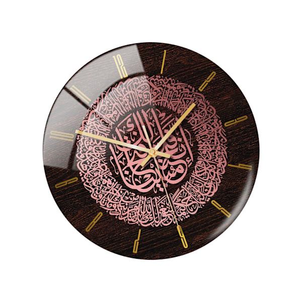 Modern väggklocka Tyst rund för heminredning i sovrummet rose gold 30cm