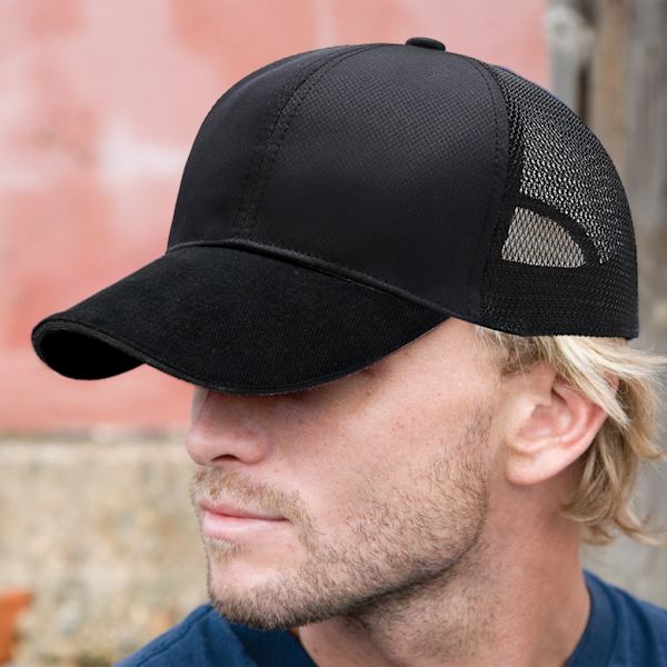 1/2/3 Summer Tunn Polyester Mesh Trucker Hat Justerbar navy blue 1Set