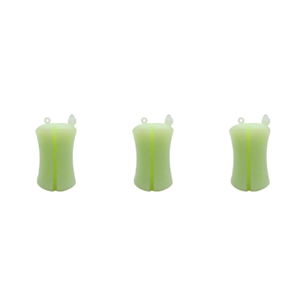1/2/3/5 Bärbar fiskespö Fast boll Slitstark Slitstark Light Green 6 x 3.8cm 3Set