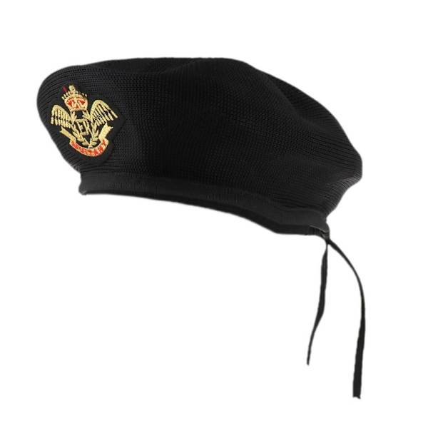 1/2/3 Sjömansmössa Stickad Mesh För Baskermössa Navy Mariner Cap Black Eagle 54cm 1Set