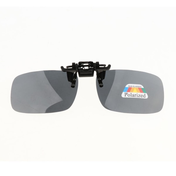 Polariserad Clip On Driving Glasögon Ramlösa linser Grå