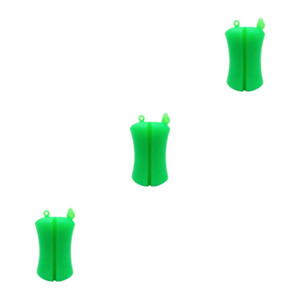 1/2/3/5 Bärbar fiskespö Fast boll Slitstark Slitstark Dark Green 6 x 3.8cm 3Set