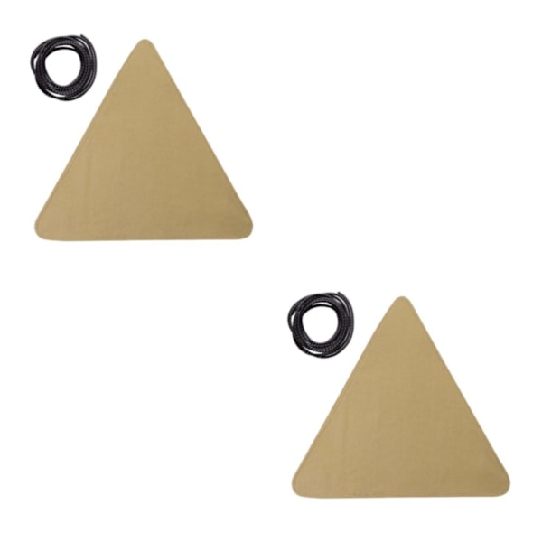 1/2/3/5 Canvas Camping För Triangel Pall Duk Resor Vandring Khaki 37 x 37cm 2Set