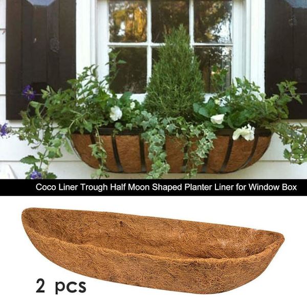 COCO LINER Balkong Flower Box Veranda Däck Stängsel Byte Brown 36 Inch