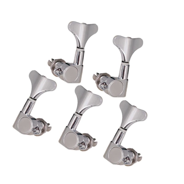 1/2/3/5 String Tuning Peg Tuner Förseglad maskinhuvudknapp för Silver 2 left 3 right 1 Pc