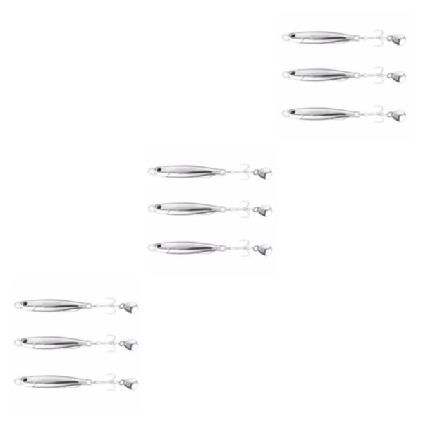 1/3 3x Silver Durable Vib lockar för långvarigt fiske 3Set