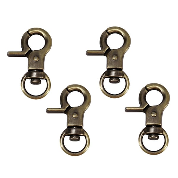1/2/3/5 4 st zinklegering hummerklospänne Swivel Trigger Clips Bronze 30mm 1Set