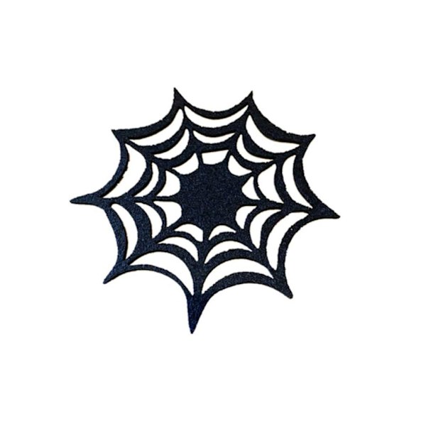 1/2/5 5 stycken Halloween Spider Web bordstabletter - Varmtålig och Black 5PCS