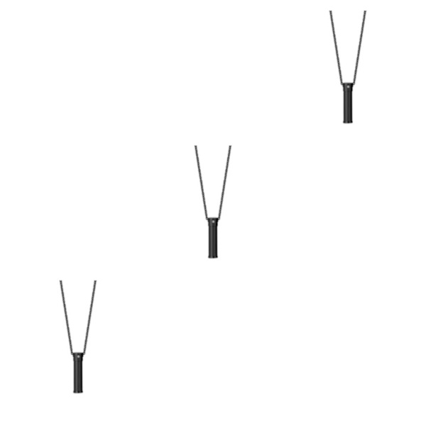 1/2/3 Urn Halsband Keepsake Bar Cylinder för fester Black 1.50x0.35 Inch 3Set