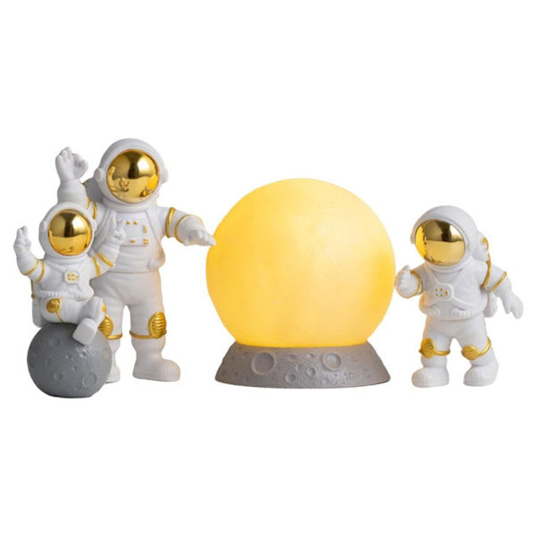 1/2/3/5 4st Astronautfigurer Set Heminredning Söt Sstronaut Gold Yellow 2Set