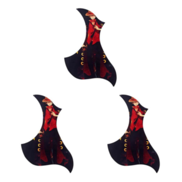 1/2/3 Universal Folk Gitarr Självhäftande Pickguard Sticker för 3Set