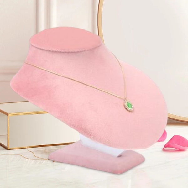 Halsband Display Byst Stativ Rack för Dresser Store Without Earring