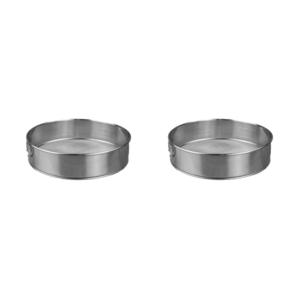 1/2 Praktisk Rostfri Sil Sil för Mjöl Rund flour sifter 20cm 2Set