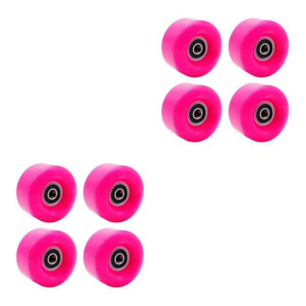 1/2/3 Inline Skate Wheel PU Slitstarka 58 mm 82A hjul Rosy 58x58x32mm 2Set