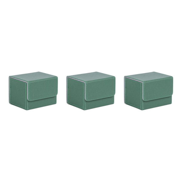 1/2/3 Card Deck Case Organizer Förvaringsbox för MTG-kort För Green 105x90x80mm 3Set