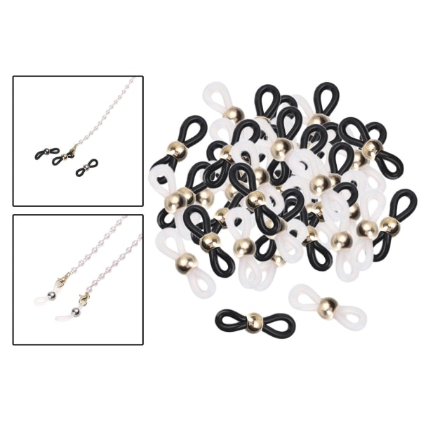 1/2/3/5 50 st Glasögon Glasögon Kedjeremshållare Loop Ends Type A 50 Pcs 1Set