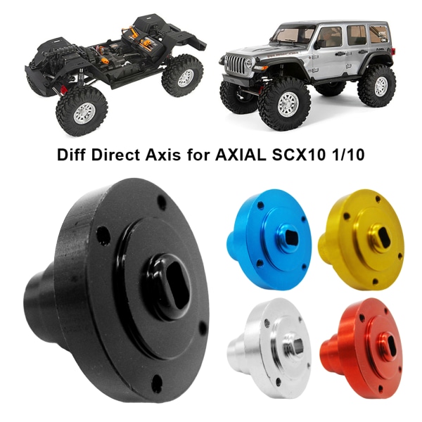 1/2/3/5 aluminium Diff direktaxel Diff- case för 1/10 AXIAL SCX10 Golden 1Set