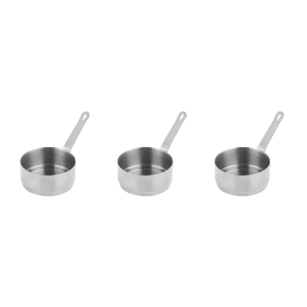 1/3/5 Såsdoppskål Kryddor Tapas Sallad Sås Hemkopp Silver 80ml 3Set