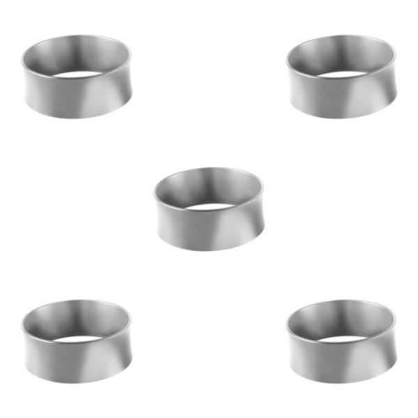 1/2/3/5 58mm kaffedoseringsringar för espressodoseringstratt Silver 75.3x29mm 5Set