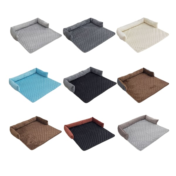 Hushållsvinter Pet Plysch Mat Soffa Soffunderlag Medium Animal Coffee 75x75cm