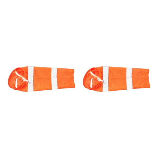 1/2 Aviation Wind Socks Oxford-tyg för trädgård utomhusvind orange 80cm Large 2Set