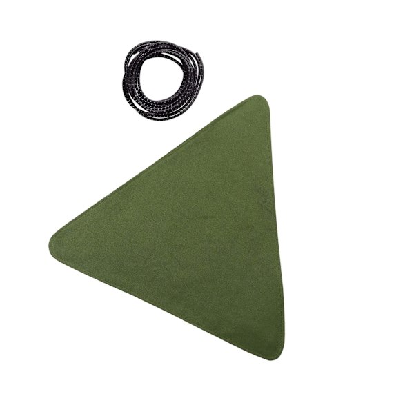 1/2/3/5 Canvas Camping För Triangel Pall Duk Resor Vandring Dark Green 37 x 37cm 1Set