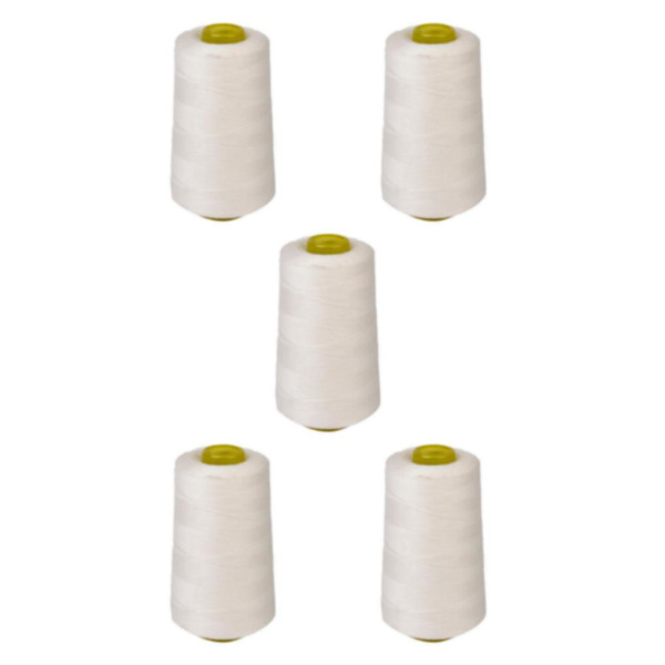 1/2/3/5 spole av polyester sytråd för symaskin 5Set