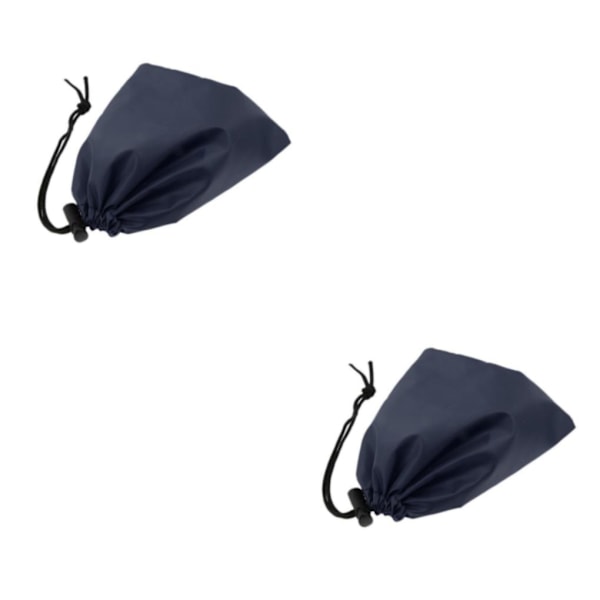 2/3/5 Vattentät Camping Förvaringsväska Dragsko Säckpåse Navy 2Set