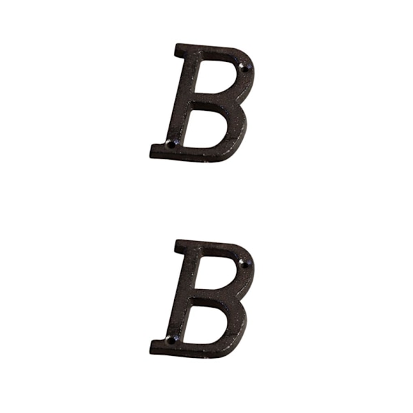 1/2/3/5 metall husnummer plakett Hållbar och rostsäker dörr B17--B 2Set