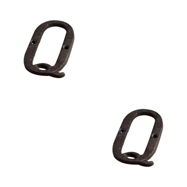 1/2/3/5 metall husnummer plakett Hållbar och rostsäker dörr B17--Q 2Set