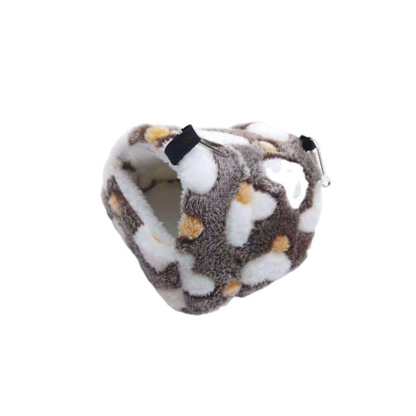 1/2/3 Hamster Bed Cave Mysigt Hamster House Vila Sovbo för Brown and White Heart 8x8cm 1Set