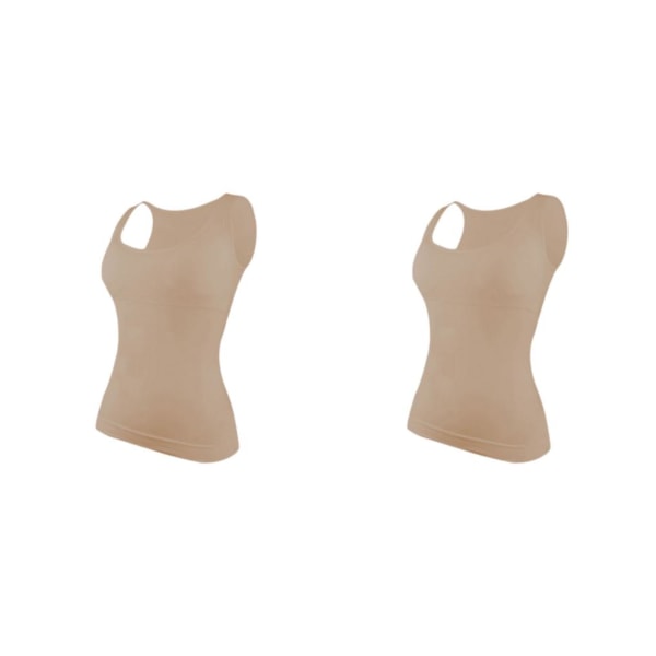 1/2/3 Damväst Fitness Bröststöd Toppar Andas Skin Color S 2PCS