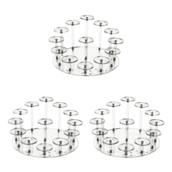 1/2/3 Acrylic Display Stand Organizer Tiered Display Stand för S 3Set