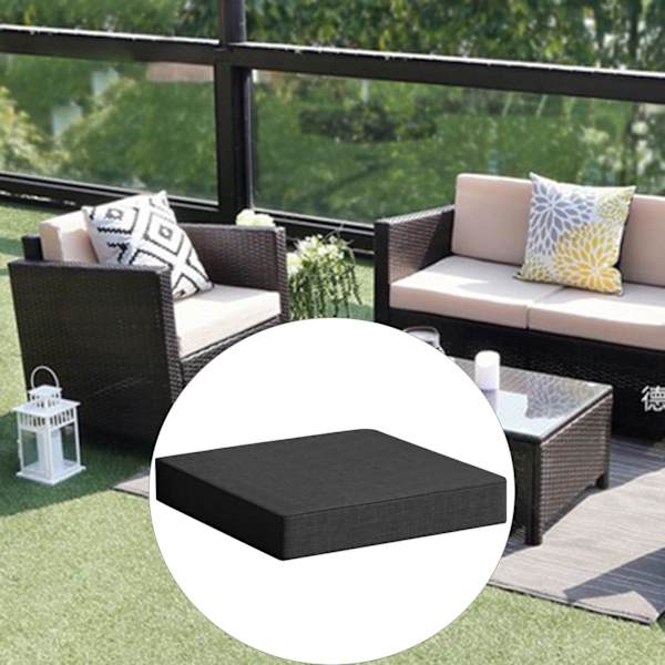 Trädgård Sittdynor Kudde För Memory Foam Base Chair Vattentät Dark Grey 40x40x5cm